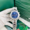 Đồng Hồ Rolex Daytona Nam Xanh Blue Đính Đá Baguette Fake Cao Cấp 40mm