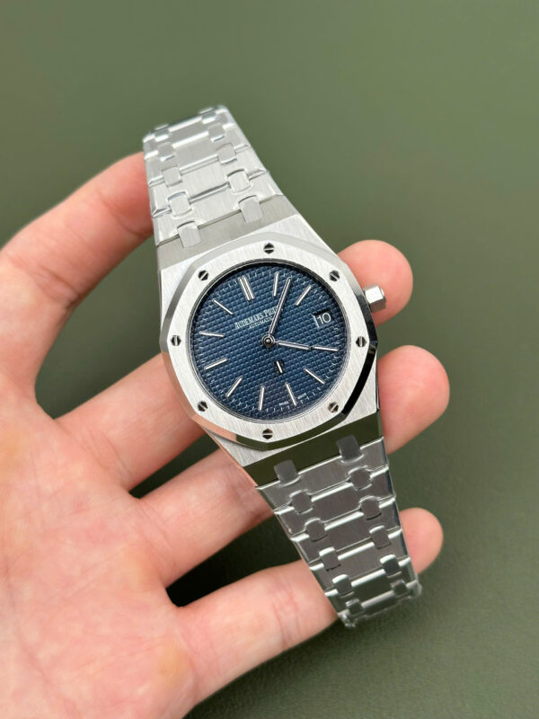 Đồng hồ Audemars Piguet Royal Oak 50th Anniversary 16202ST Jumbo Rep 11 mặt xanh blue 39mm (2)