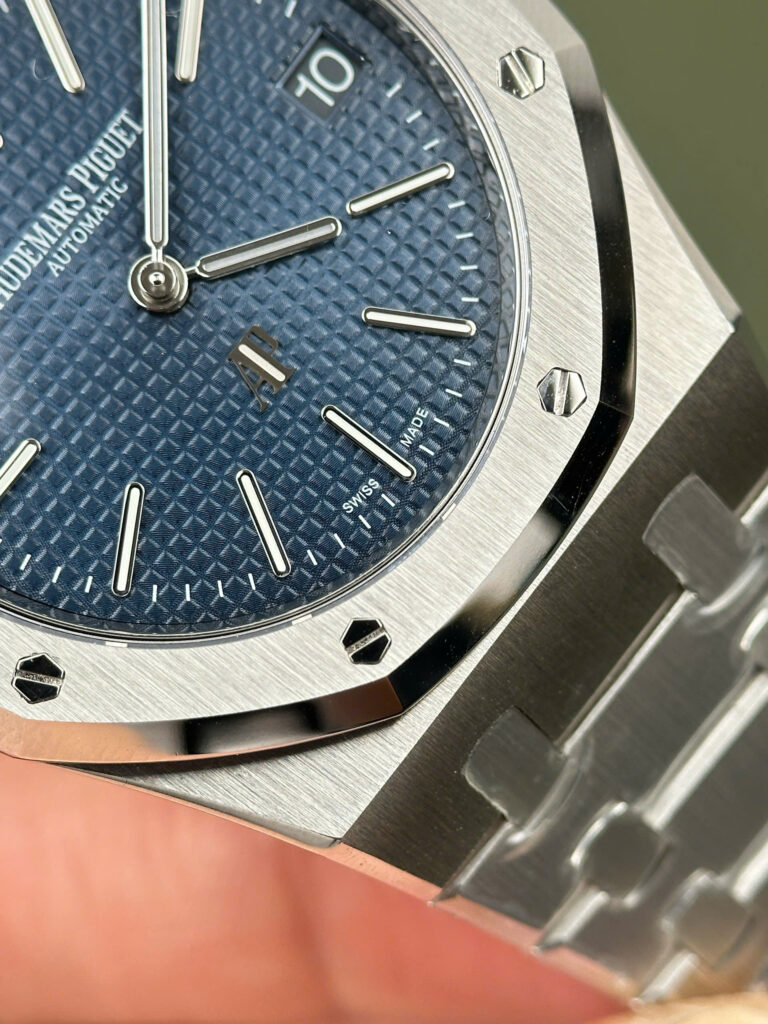 Đồng hồ Audemars Piguet Royal Oak 50th Anniversary 16202ST Jumbo Rep 11 mặt xanh blue 39mm (2)