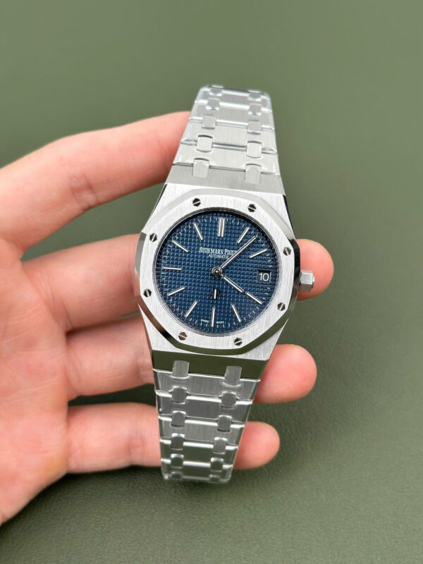 Đồng hồ Audemars Piguet Royal Oak 50th Anniversary 16202ST Jumbo Rep 11 mặt xanh blue 39mm (2)