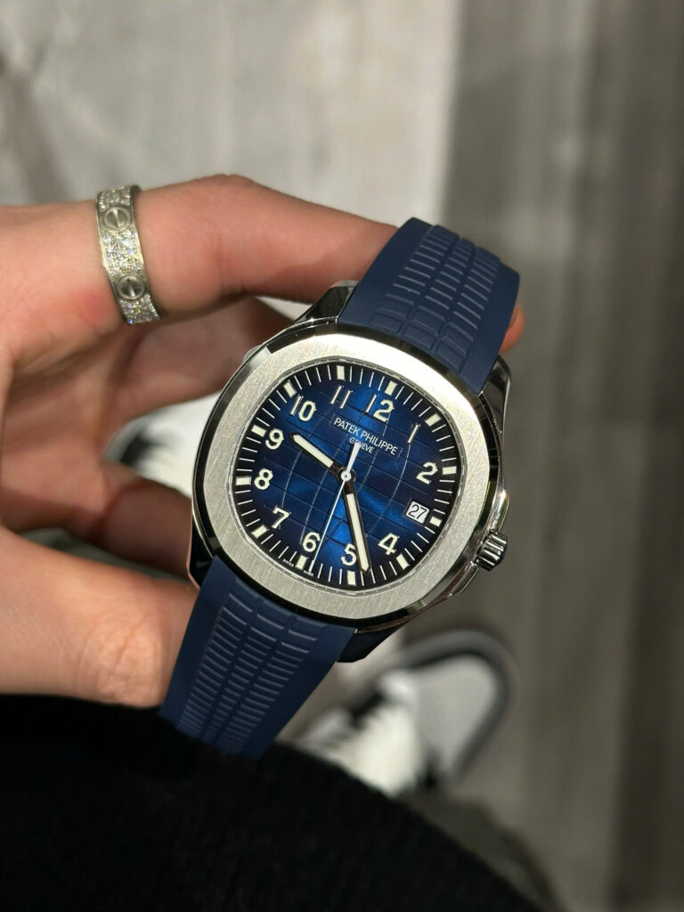 Đồng hồ Patek Philippe Aquanaut 5168 Replica 11 màu xanh blue nhà máy 3K 42mm (2)