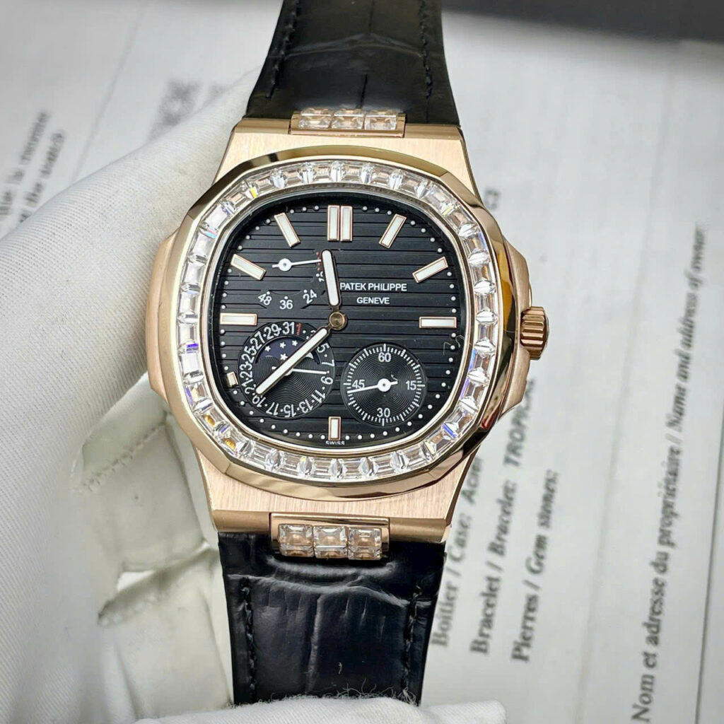 Đồng hồ Patek Philippe Nautilus 5724 Nam King Gold Super Fake 11 40mm