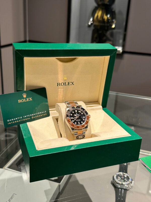 Đồng hồ Rolex GMT-Master II 126711 Root Beer Replica 11 demi rose gold nhà máy Clean 40mm (2)