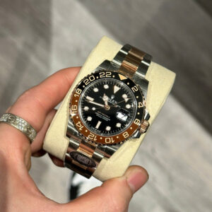 Đồng hồ Rolex GMT-Master II 126711 Root Beer Replica 11 demi rose gold nhà máy Clean 40mm (2)