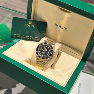 Đồng hồ Rolex Submariner 116613 Replica 11 demi gold mặt đen nhà máy Clean 40mm (2)