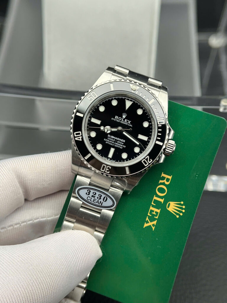 Đồng hồ Rolex Submariner No Date Replica 11 mặt đen nhà máy Clean 40mm (2)