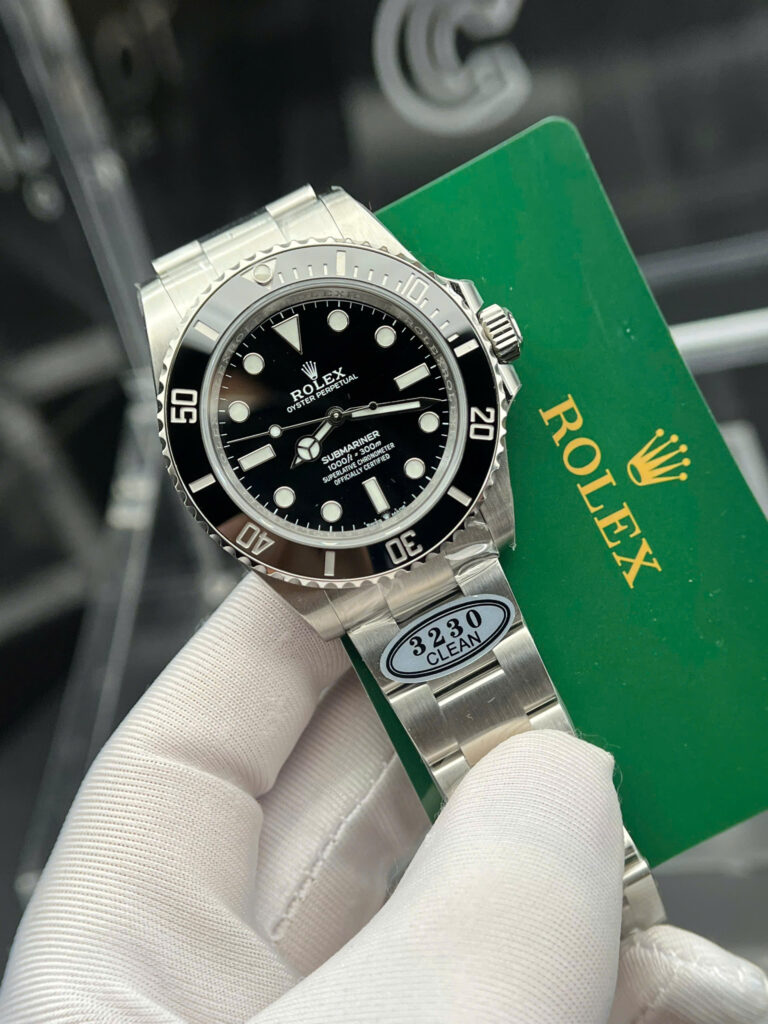 Đồng hồ Rolex Submariner No Date Replica 11 mặt đen nhà máy Clean 40mm (2)