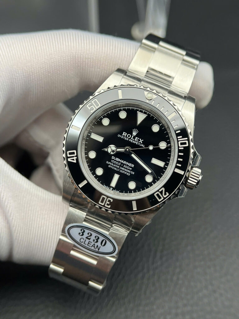 Đồng hồ Rolex Submariner No Date Replica 11 mặt đen nhà máy Clean 40mm (2)