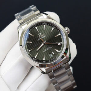 Omega Aqua Terra Replica 1 1 Mặt Xanh Lá Cây Dây Kim Loại Nhà Máy VS 41mm (3)