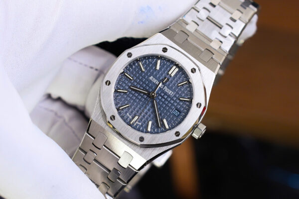 Đồng hồ Audemars Piguet Royal Oak Replica 11 nữ mặt xanh blue 34mm (2)