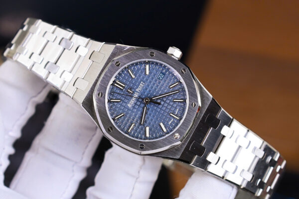 Đồng hồ Audemars Piguet Royal Oak Replica 11 nữ mặt xanh blue 34mm (2)