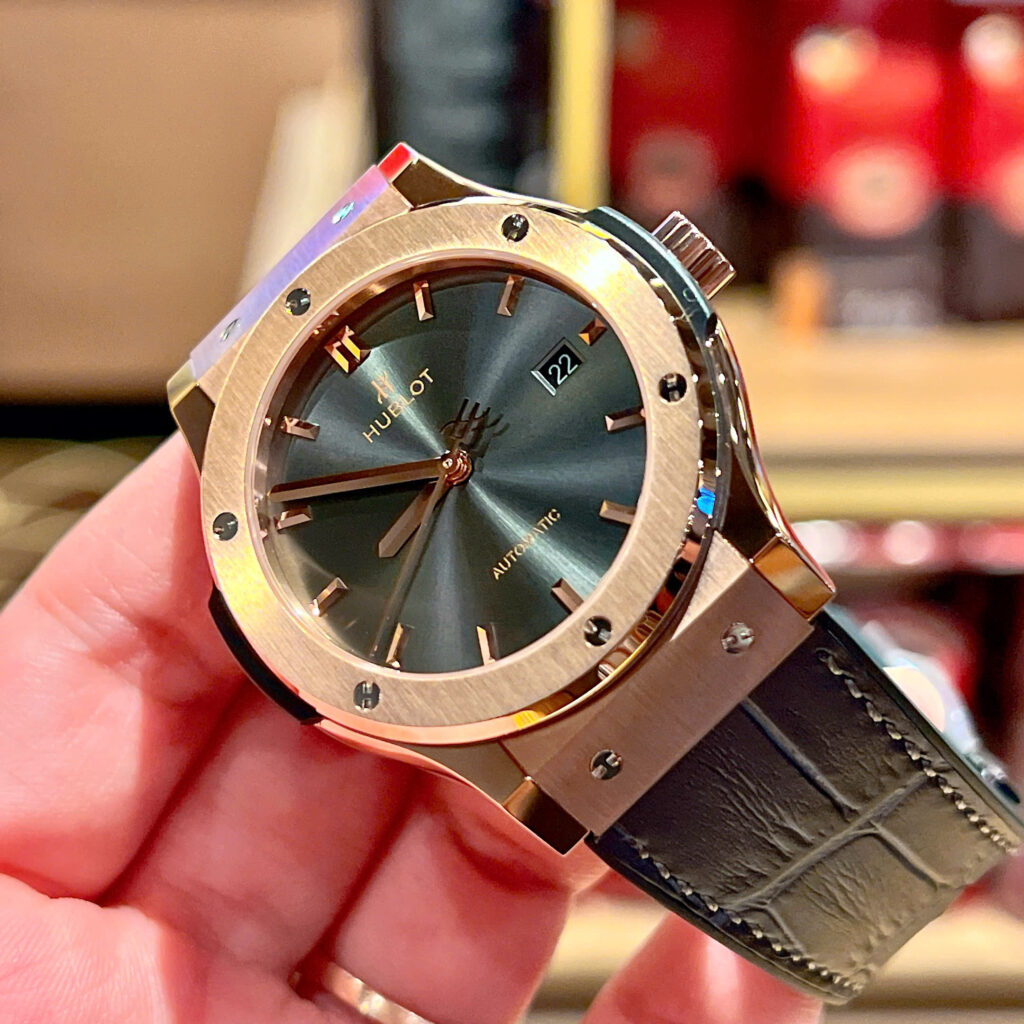 Đồng hồ Hublot Classic Fusion King Gold Replica 11 mặt xám nhà máy JJF 42mm (2)