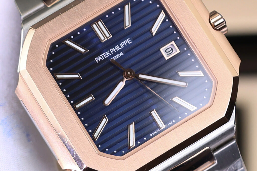 Đồng hồ Patek Philippe Replica 11 Cubitus 5821 mặt vuông màu xanh blue 45mm (2)