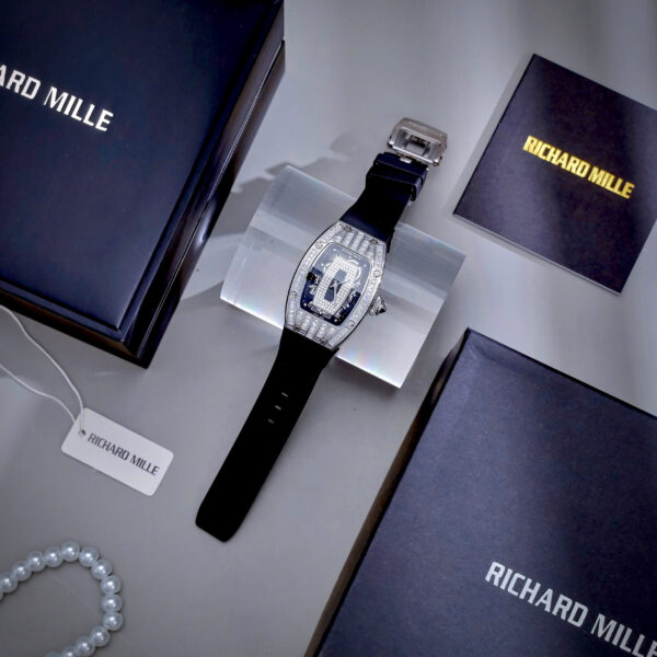 Đồng hồ Richard Mille RM07 nữ đính đá máy nhật Fake cao cấp 31x45mm