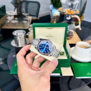 Đồng hồ Rolex DateJust 126334 Fake 11 mặt xanh blue nhà máy Clean 41mm (2)