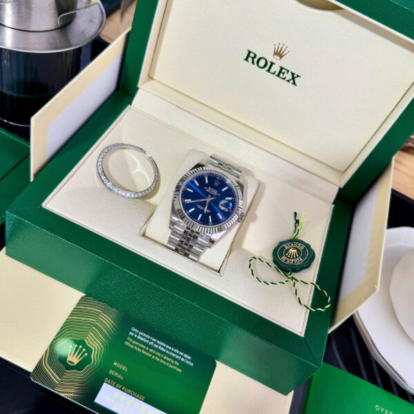 Đồng hồ Rolex DateJust 126334 Fake 11 mặt xanh blue nhà máy Clean 41mm (2)