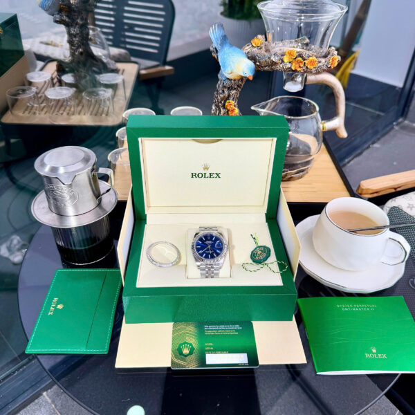 Đồng hồ Rolex DateJust 126334 Fake 11 mặt xanh blue nhà máy Clean 41mm (2)