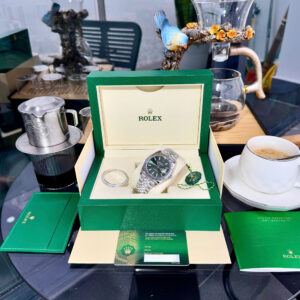 Đồng hồ Rolex DateJust 126334 Fake 11 mặt xanh lá cây nhà máy Clean 41mm (2)