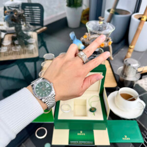 Đồng hồ Rolex DateJust 126334 Rep 11 mặt nếp gấp xanh lá cây Clean 41mm (2)