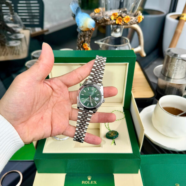 Đồng hồ Rolex DateJust 126334 Rep 11 mặt nếp gấp xanh lá cây Clean 41mm (2)