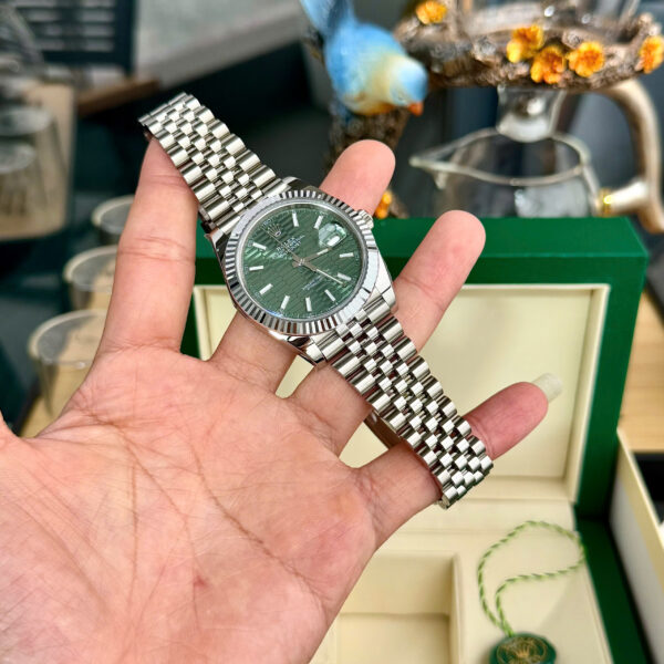 Đồng hồ Rolex DateJust 126334 Rep 11 mặt nếp gấp xanh lá cây Clean 41mm (2)