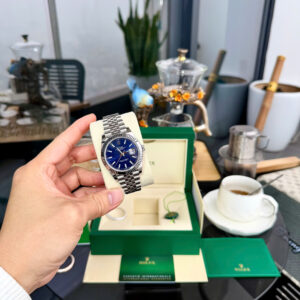 Đồng hồ Rolex DateJust 126334 Replica 11 mặt xanh blue nếp gấp nhà máy Clean 41mm (2)