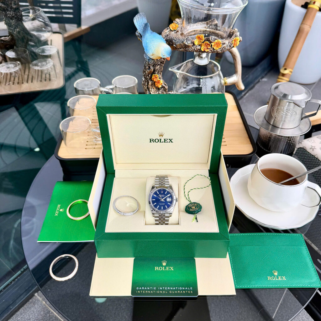 Đồng hồ Rolex DateJust 126334 Replica 11 mặt xanh blue nếp gấp nhà máy Clean 41mm (2)