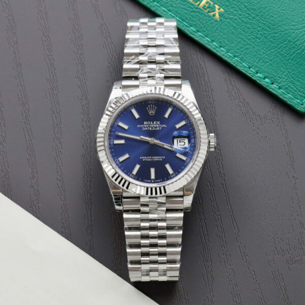 Đồng hồ Rolex DateJust 126334 Replica 11 mặt xanh blue nhà máy VS 41mm (2)