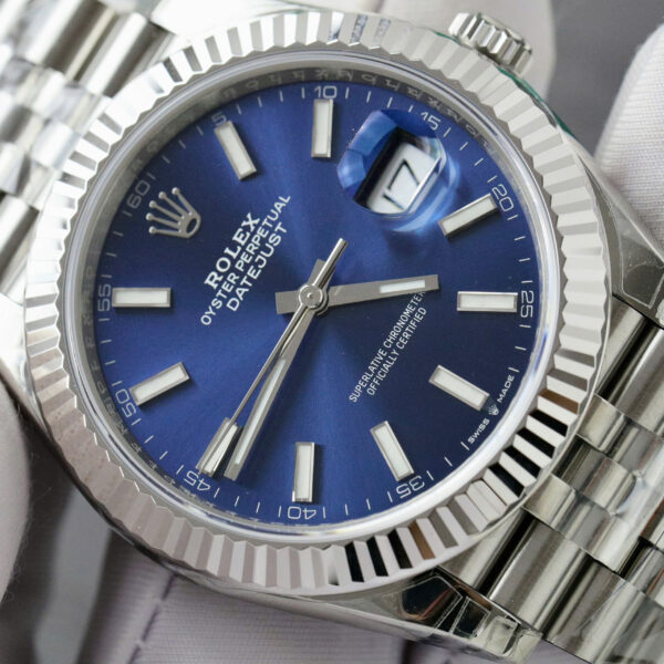 Đồng hồ Rolex DateJust 126334 Replica 11 mặt xanh blue nhà máy VS 41mm (2)