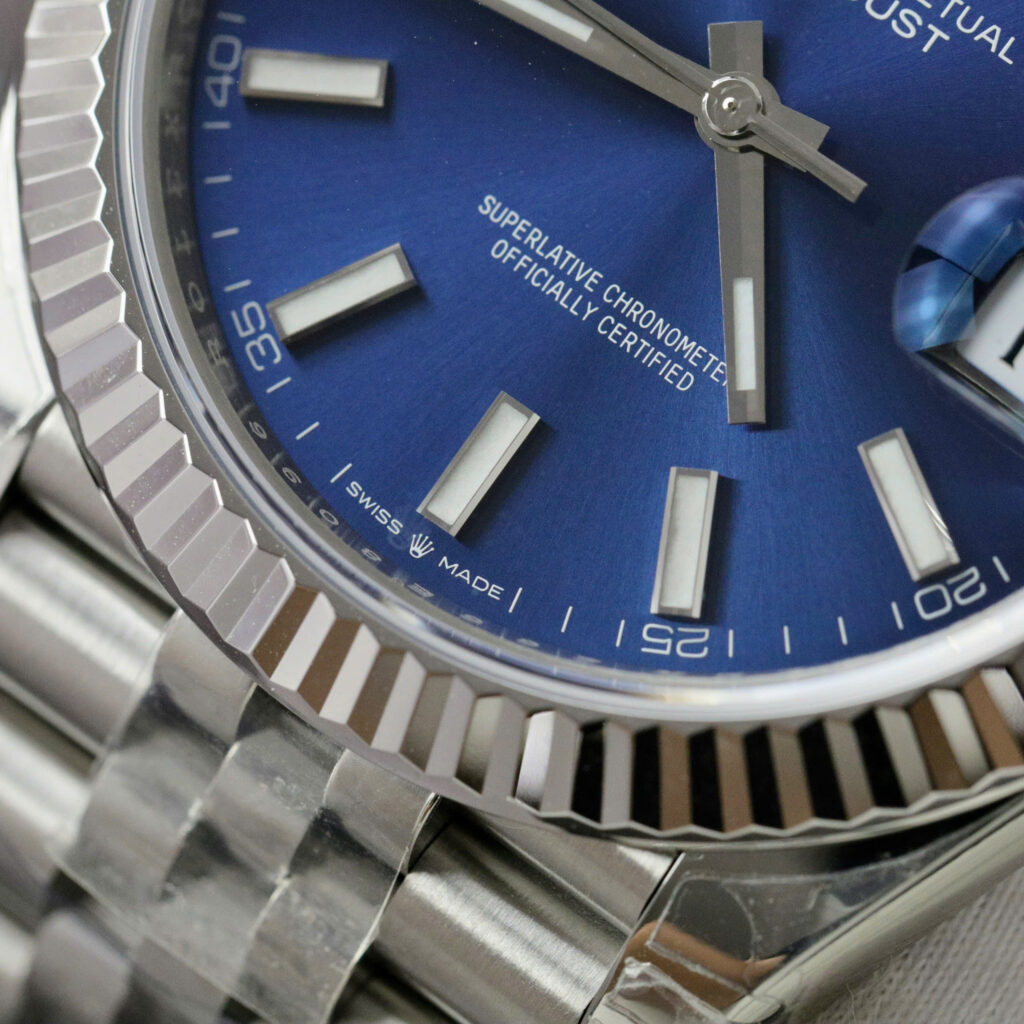 Đồng hồ Rolex DateJust 126334 Replica 11 mặt xanh blue nhà máy VS 41mm (2)