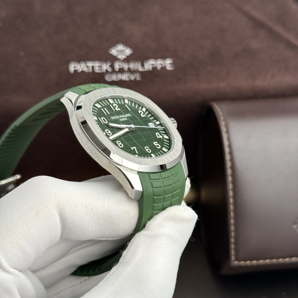 Đồng hồ Patek Philippe Aquanaut 5168 Replica 11 màu xanh lá cây nhà máy 3K 44 (2)