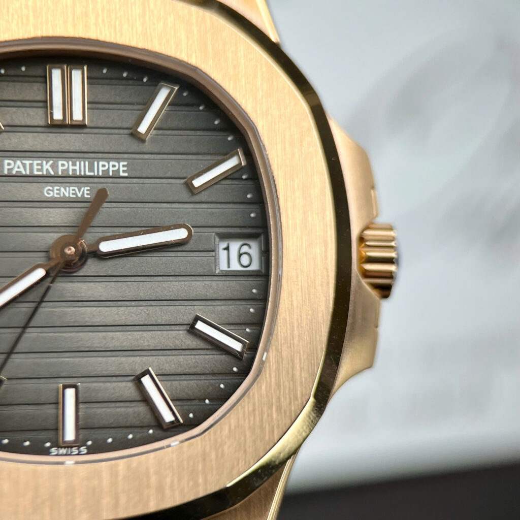 Đồng hồ Patek Philippe Nautilus 5711 Rep 11 mặt xám dây da nhà máy 3K 40mm (2)