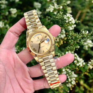 Đồng hồ Rolex Day-Date Super Fake 11 nam mặt vàng champagne 40mm (2)