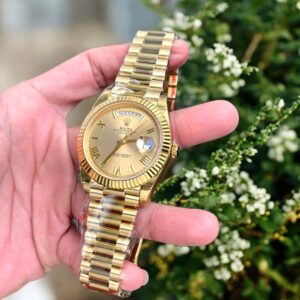 Đồng hồ Rolex Day-Date Super Fake 11 nam mặt vàng champagne 40mm (2)