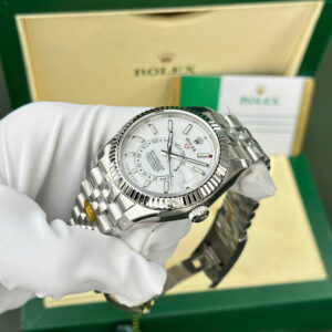 Đồng hồ Rolex Rep 1 1 Sky-Dweller 336934 mặt trắng dây jubilee ZF 42mm (2)