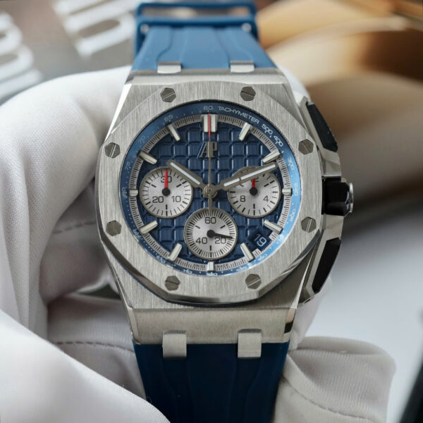 Đồng hồ Audemars Piguet Chế Tác Royal Oak Offshore 26420TI màu xanh dương 43mm (2)