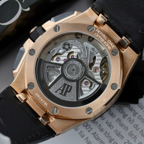 Đồng hồ Audemars Piguet Royal Rep 11 Oak Offshore Chronograph 26420 mặt đen dây cao su APP 43mm (3)