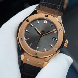 Đồng hồ Hublot Classic Fusion King Gold Replica 11 mặt xám xưởng JJF 38mm (2)