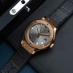 Đồng hồ Hublot Classic Fusion King Gold Replica 11 mặt xám xưởng JJF 38mm (2)