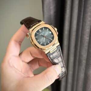 Đồng hồ Patek Philippe Nautilus 5711 mặt xám Chế Tác bọc vàng thật nhà máy 3K 40mm (2)
