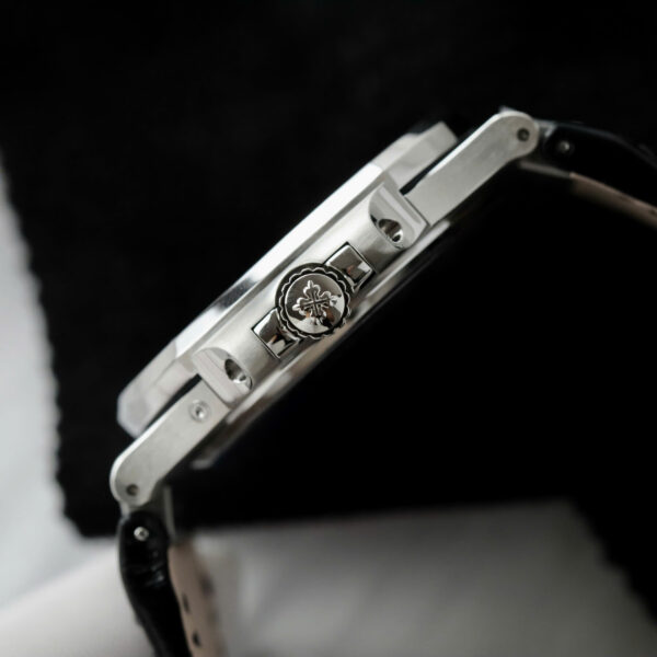 Đồng hồ Patek Philippe Nautilus 5724 Replica 11 mặt xám dây da xưởng PPF 40mm (2)
