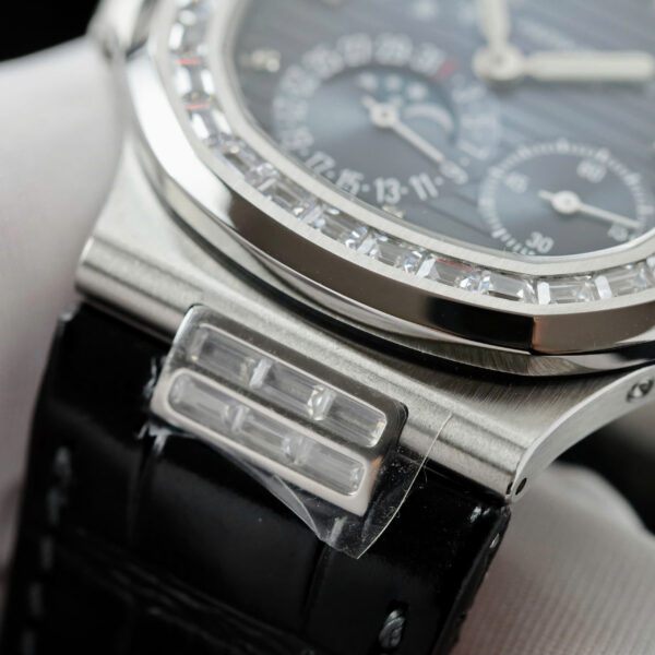 Đồng hồ Patek Philippe Replica 11 Nautilus 5724 đính đá baguette xưởng PPF 40mm (2)