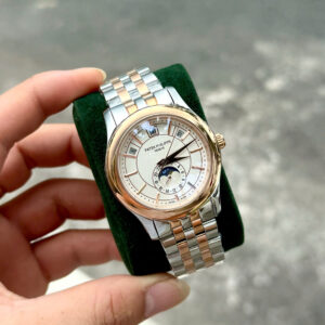 Đồng hồ Patek philipe 5205R Demi KingGold máy cơ nhật rẻ fake cao cấp 40mm
