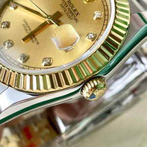 Đồng hồ Rolex Date Just nam zf demi vàng máy Miyota Nhật fake 1:1 41mm