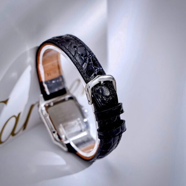 Đồng Hồ Cartier Panthere nữ đính đá mặt xanh blue fake cao cấp 27mm