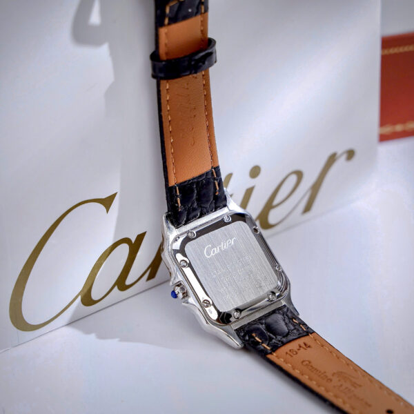 Đồng Hồ Cartier Panthere nữ đính đá mặt xanh blue fake cao cấp 27mm
