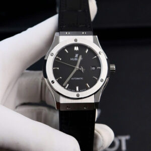 Đồng Hồ Hublot Classic Fusion ZF đen nam máy cơ nhật fake cao cấp 40mm
