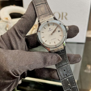 Đồng Hồ Hublot Classic Fusion ZF trắng nam máy cơ nhật fake cao cấp 40mm