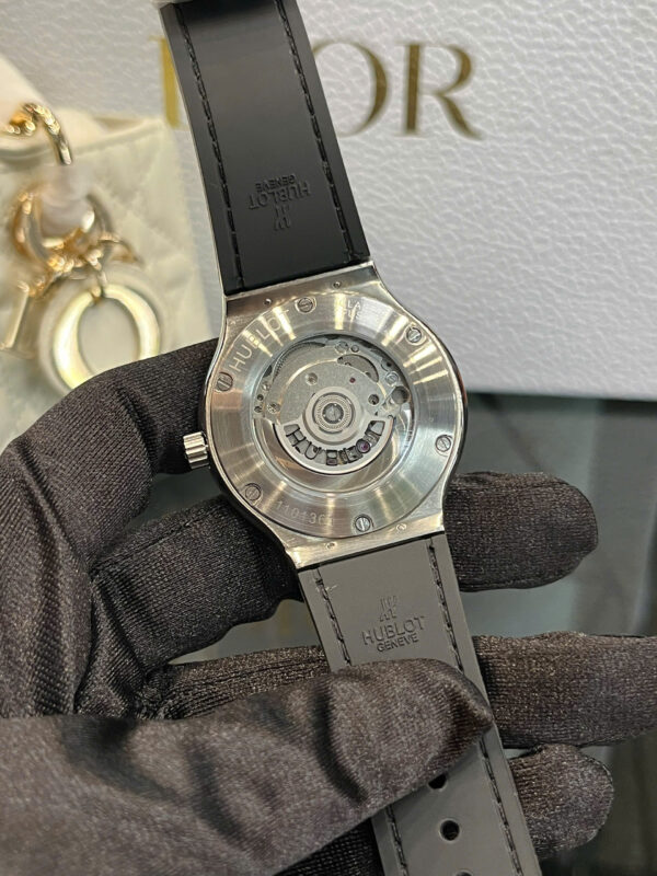 Đồng Hồ Hublot Classic Fusion ZF trắng nam máy cơ nhật fake cao cấp 40mm