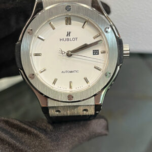 Đồng Hồ Hublot Classic Fusion ZF trắng nam máy cơ nhật fake cao cấp 40mm